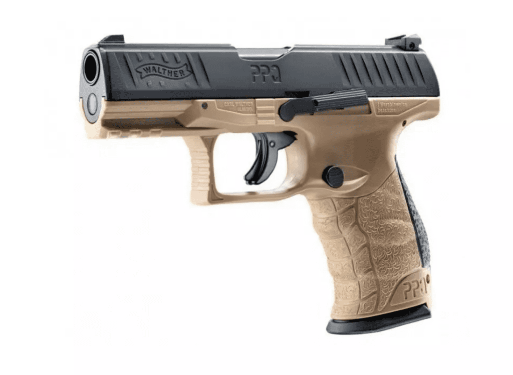 Le Walther PPQ M2 T4E FDE calibre 43 couleur TAN