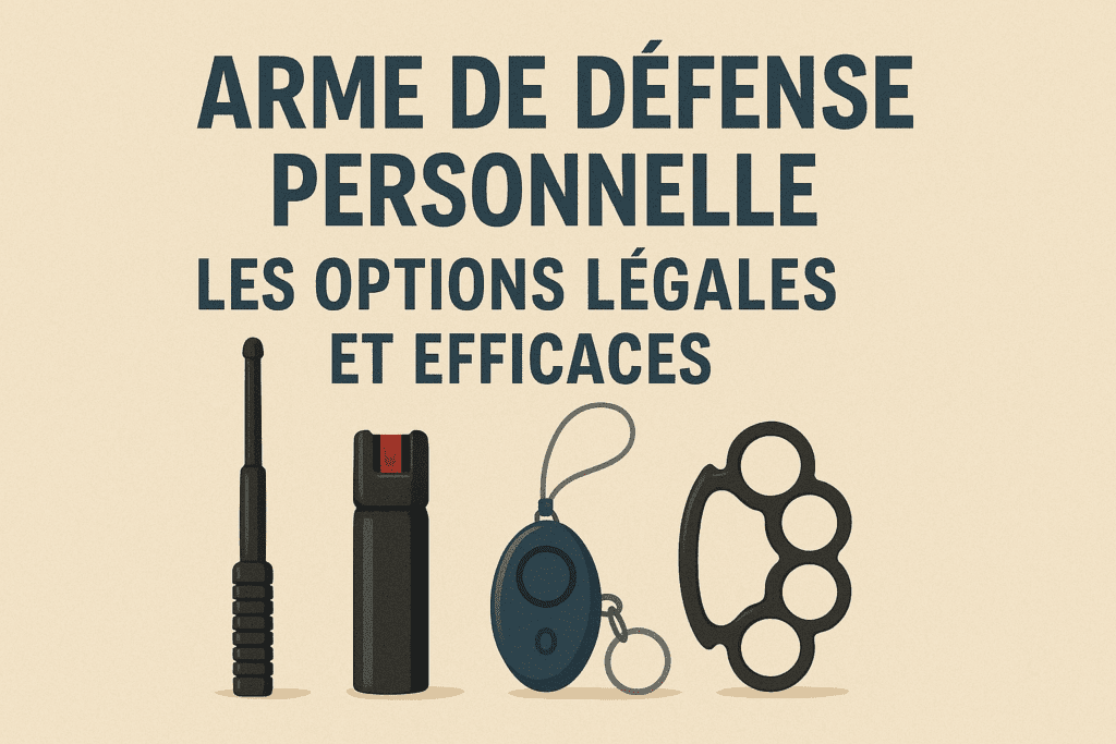 Arme de défense personnelle : les options légales et efficaces