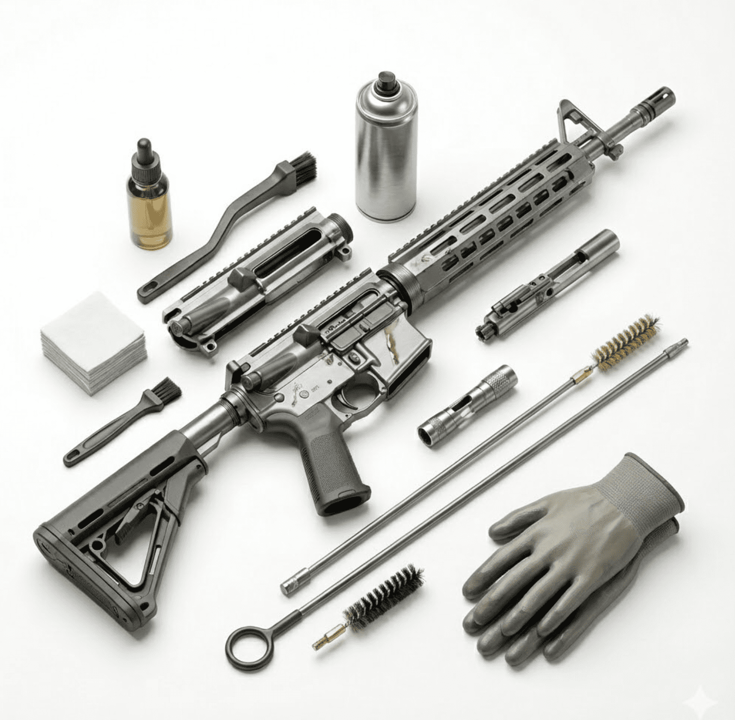 nettoyer une carabine semi-automatique