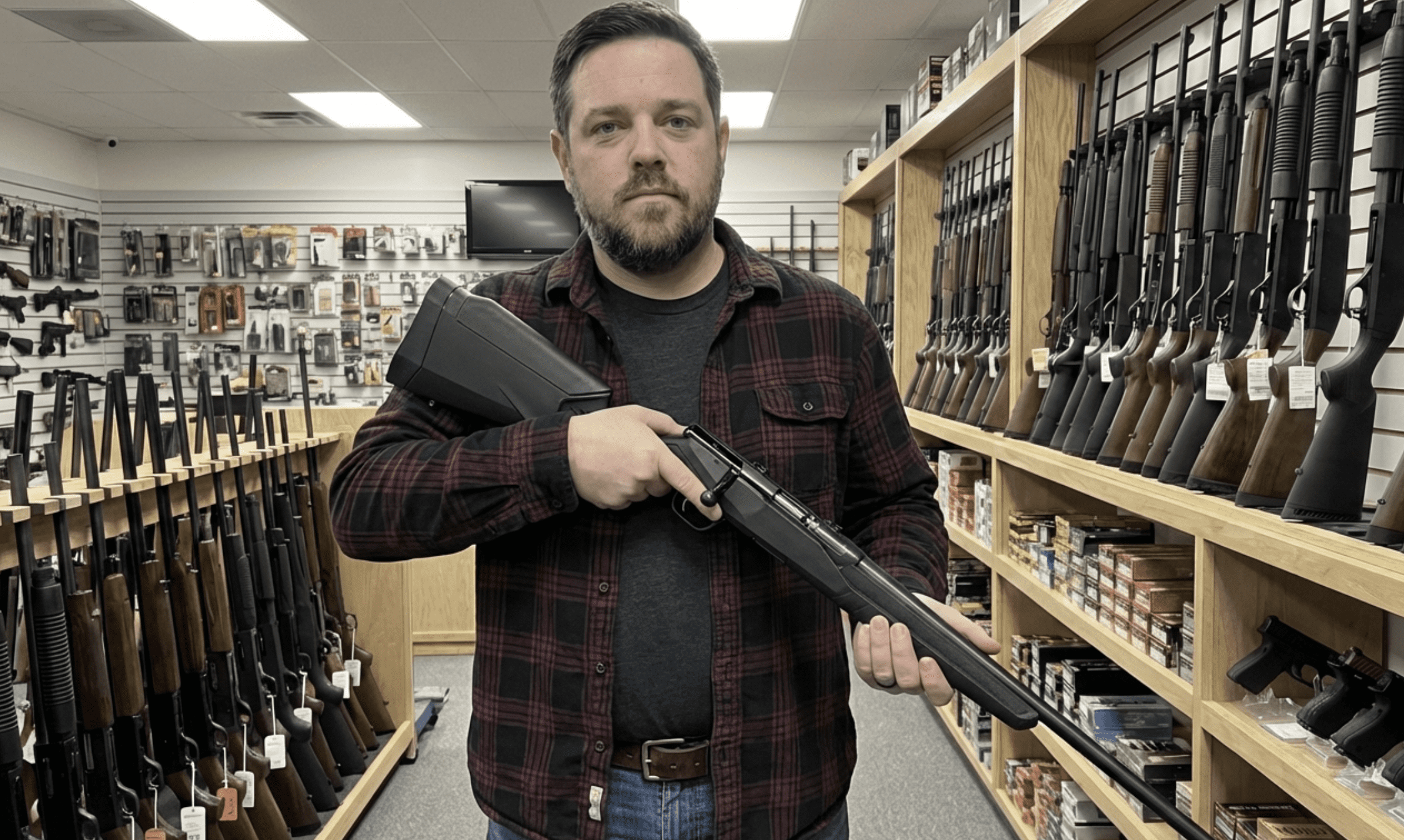 Carabine Savage B22 F vue de profil