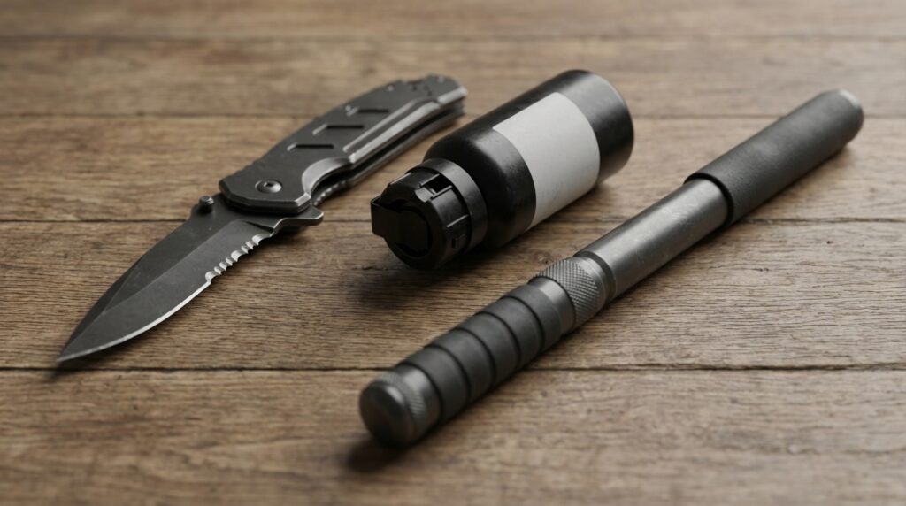 Arme blanche catégorie D : législation, port interdit et risques pénaux