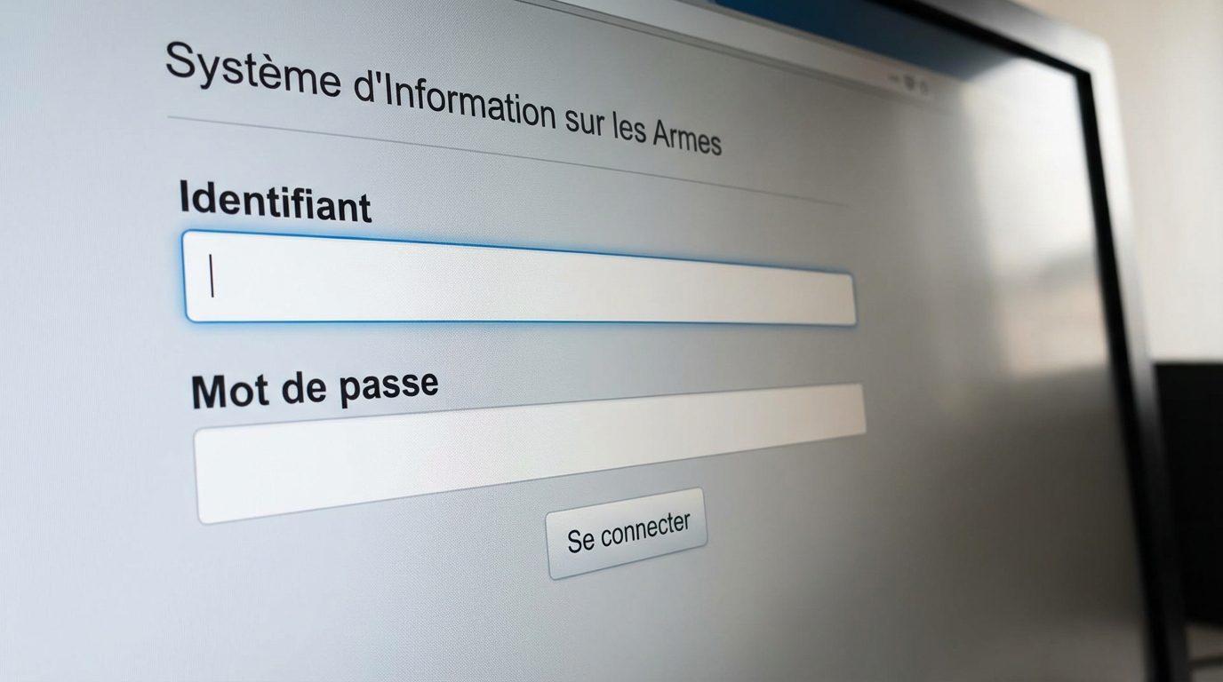 Interface de connexion officielle du site SIA Ministère de l'Intérieur