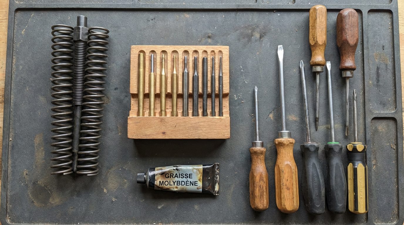 Outils nécessaires démontage carabine plomb compresseur ressort