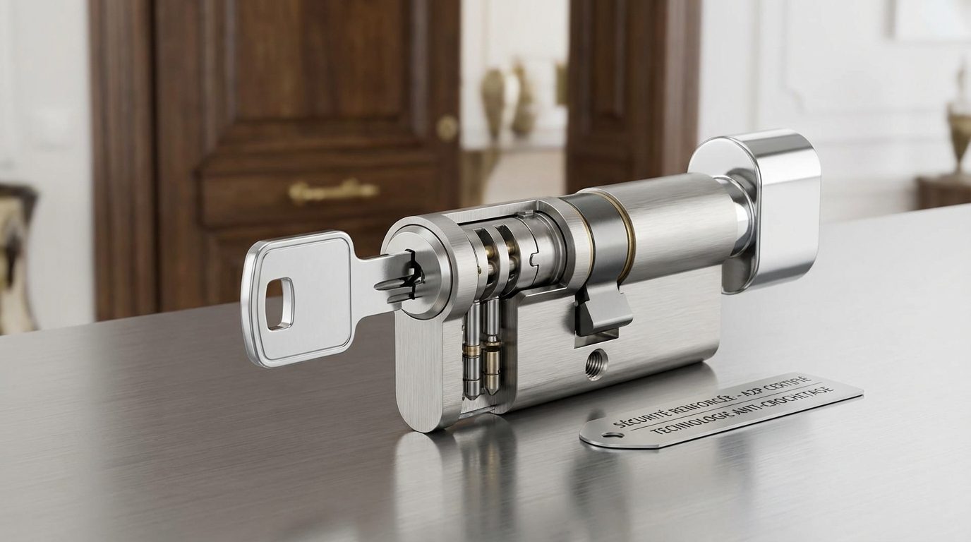 Cylindre de sécurité A2P anti-crochetage pour porte d'entrée