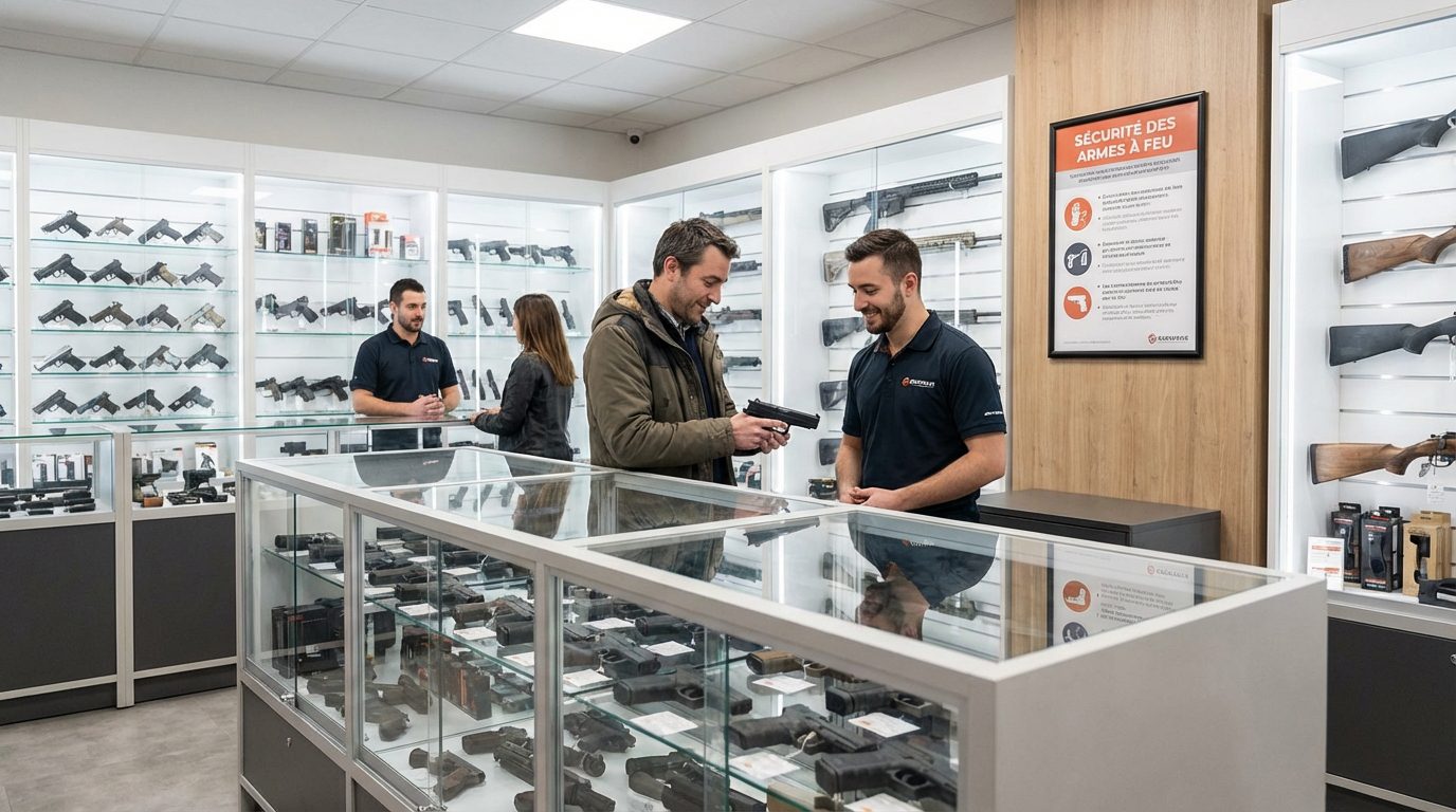 Achat arme en armurerie après obtention autorisation