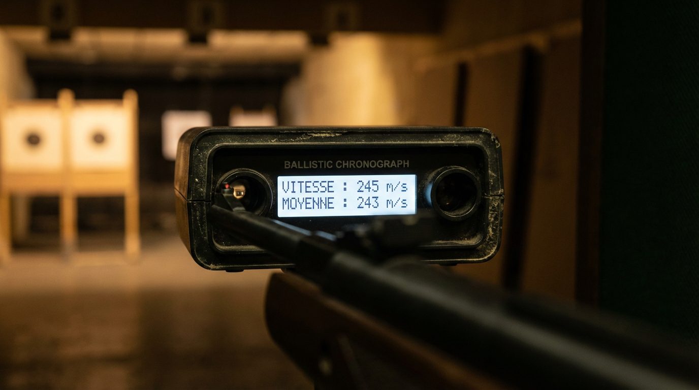 Test puissance carabine chronographe balistique