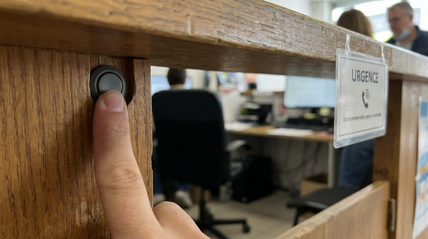 Activation manuelle d'un bouton panique de sécurité