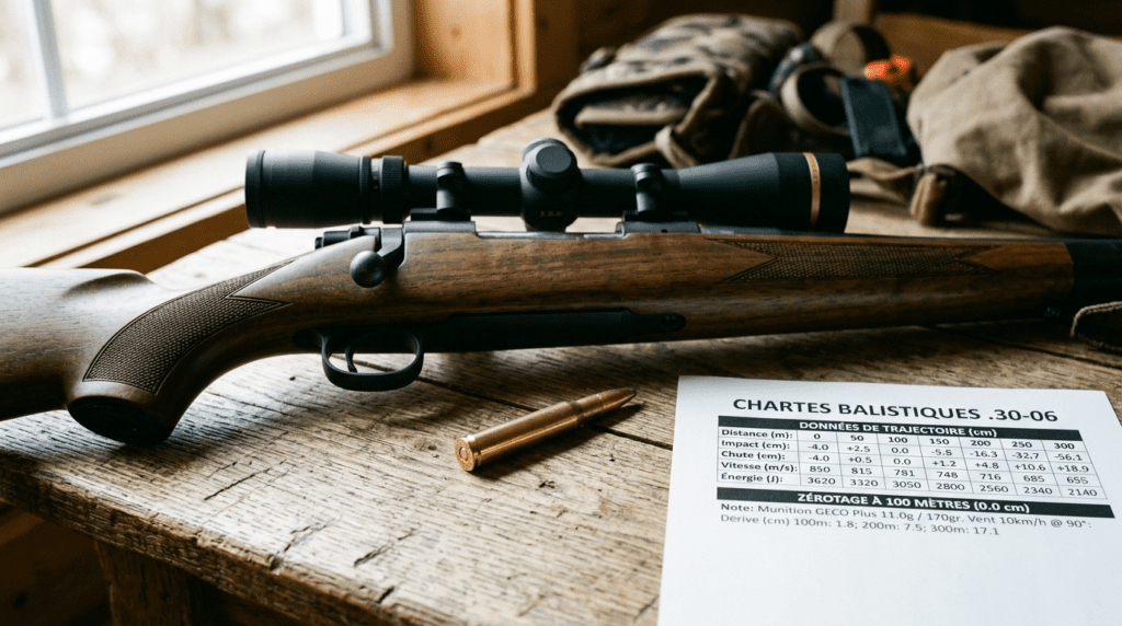 Tableau balistique .30-06 : Analyse de précision et de tir