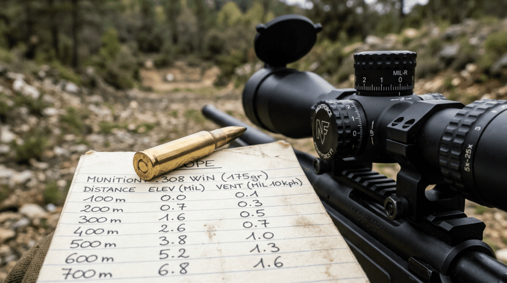 Tableau balistique 308 Win : Le Guide Expert de Précision
