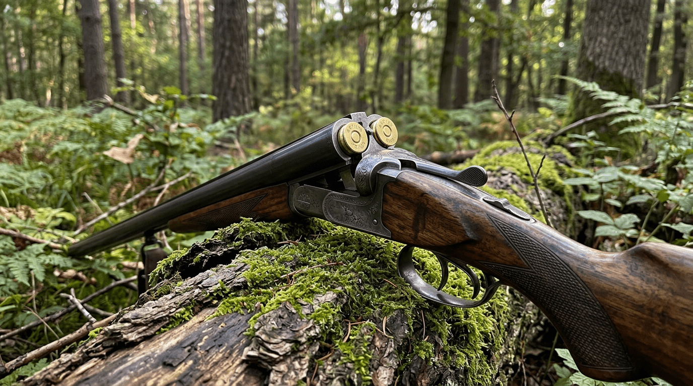 Carabine express double canon avec munitions 8x57 JRS