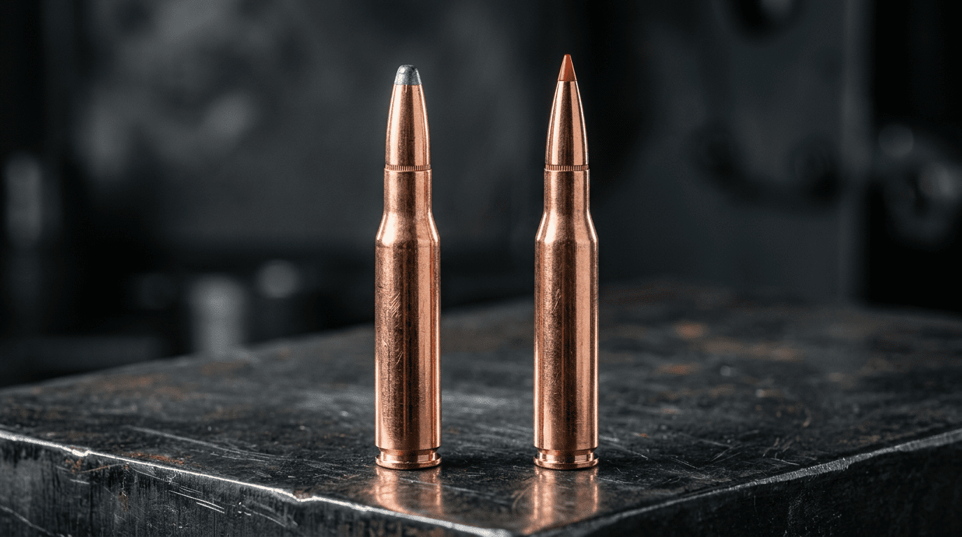 Comparaison entre une balle .30-06 de 150 grains et 180 grains