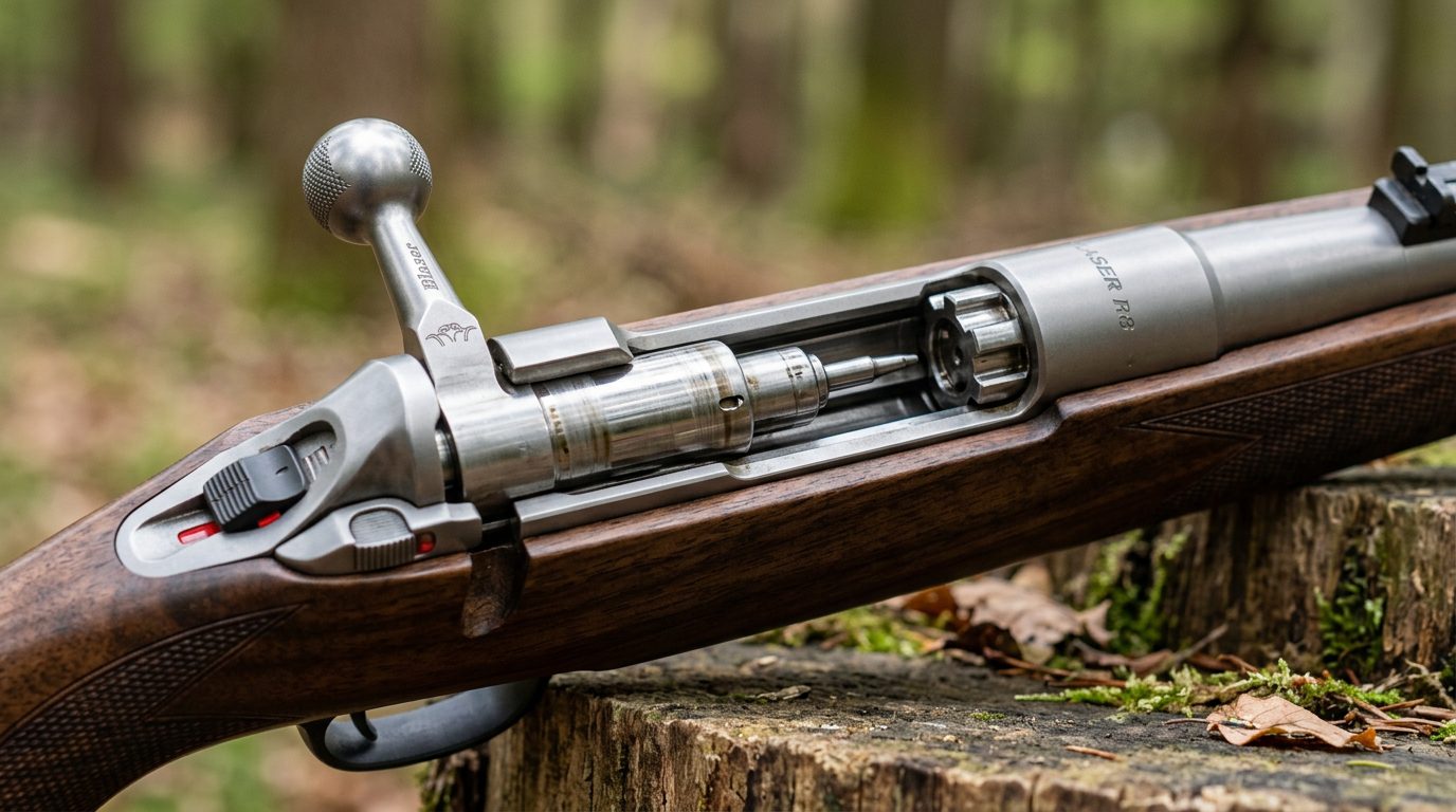 Mécanisme à réarmement linéaire d'une carabine de chasse