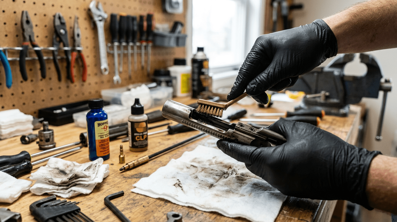 Nettoyage et entretien du groupe culasse d'un fusil semi-automatique