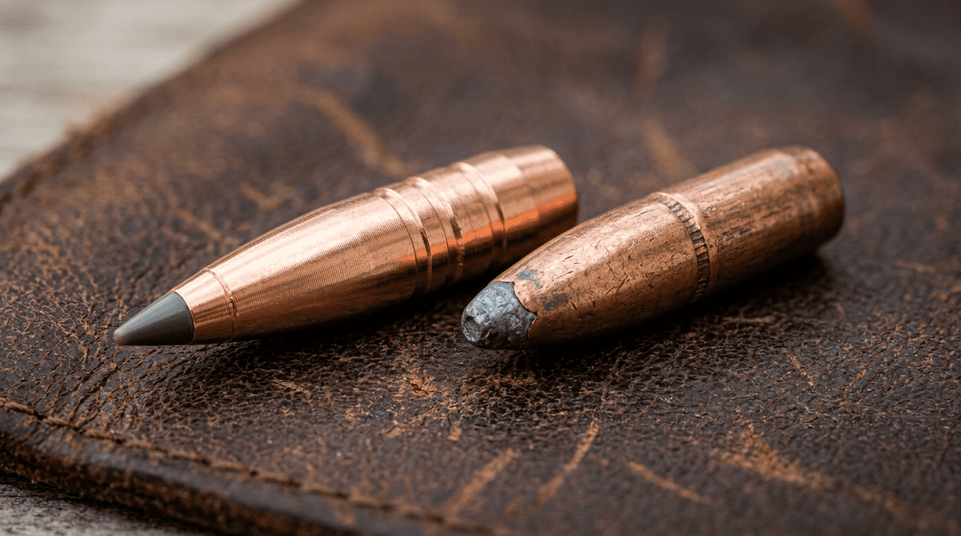 Comparatif entre ogive monolithique en cuivre et balle plomb