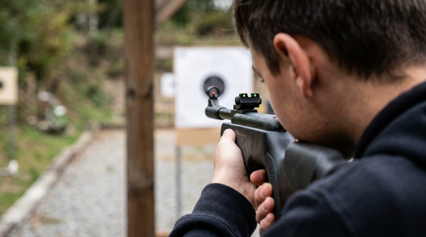 Alignement des organes de visée ouverte sur une carabine à plomb pour débutant