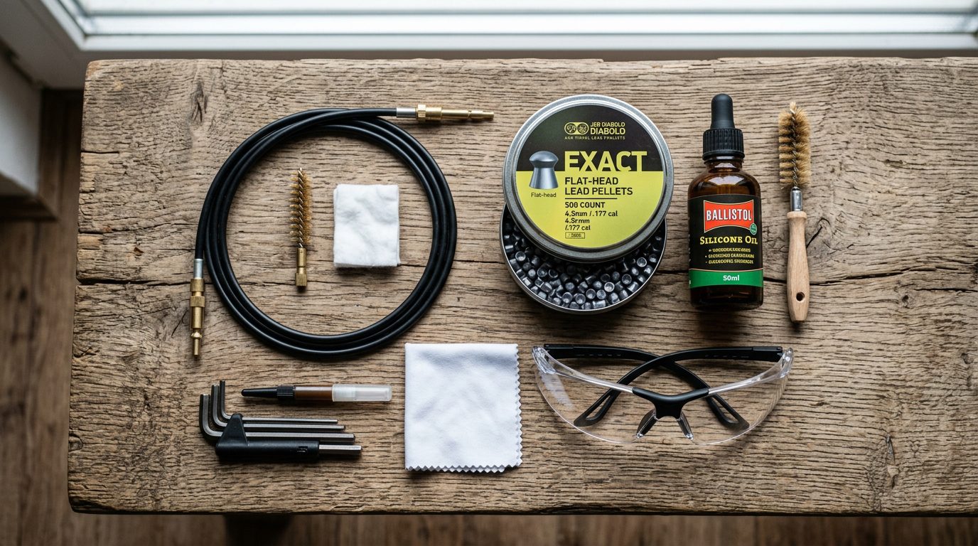 Accessoires d'entretien et munitions pour carabine à plomb calibre 4.5mm