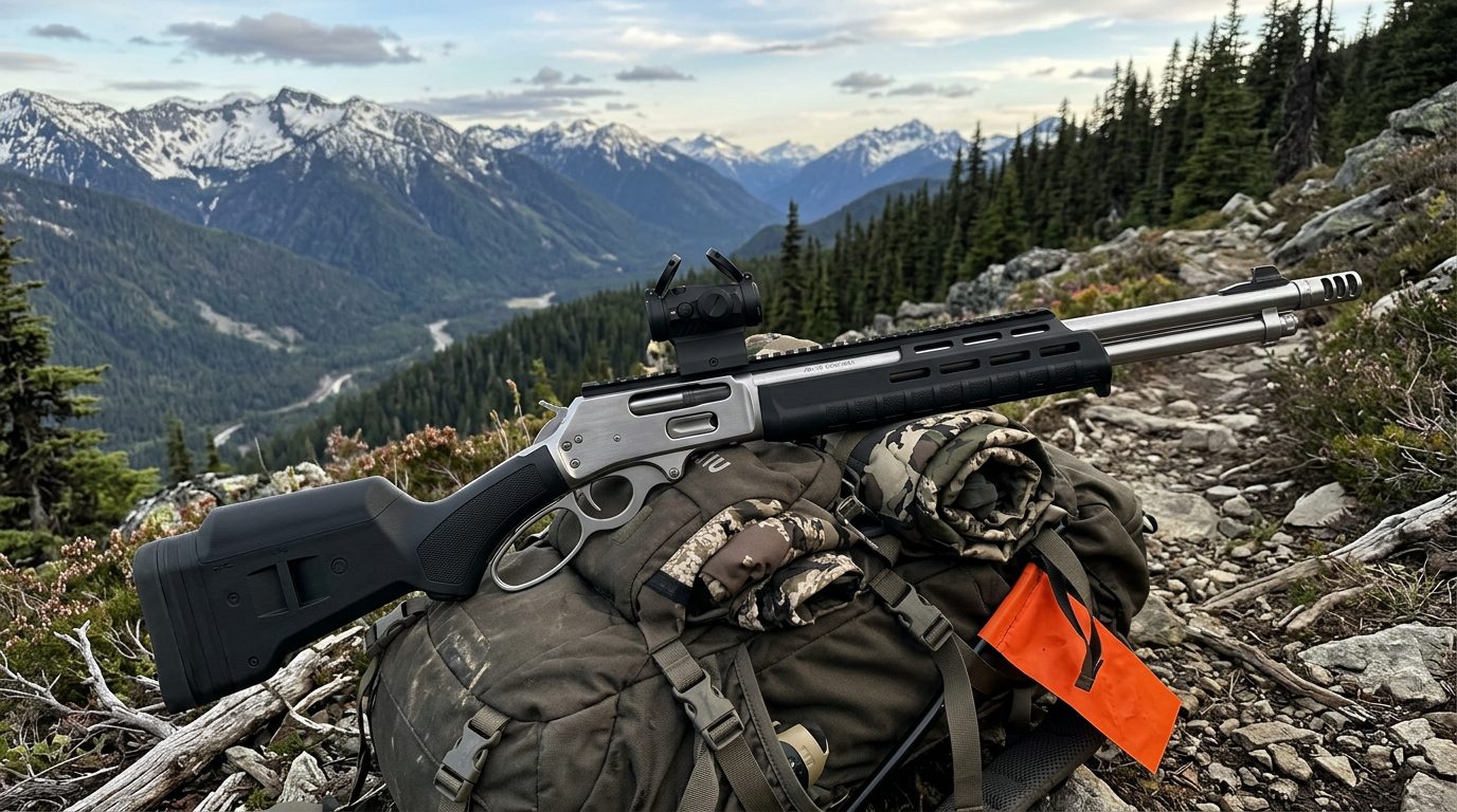 Carabine tactique Smith & Wesson 1854 en acier inoxydable équipée d'un viseur point rouge