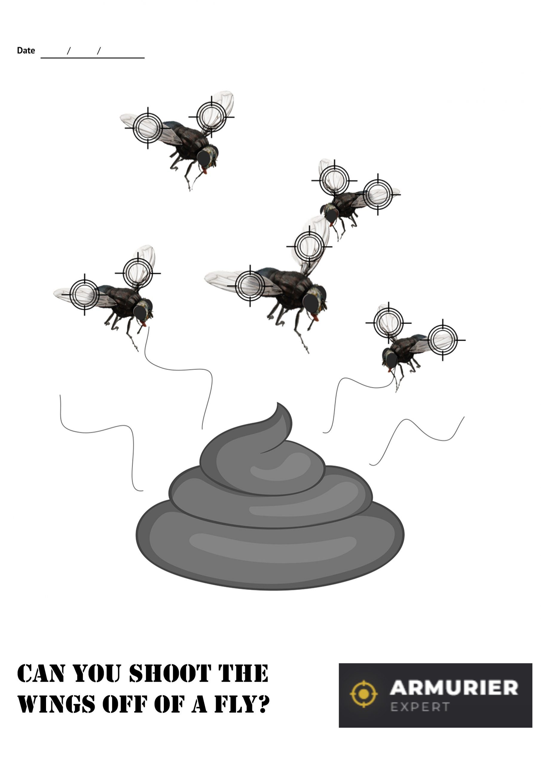 Cible de tir plinking zombies fun format A4 gratuite