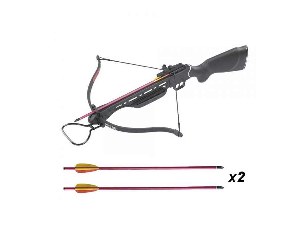 Arbalète Man Kung recurve 150 lbs 210 fps noire
