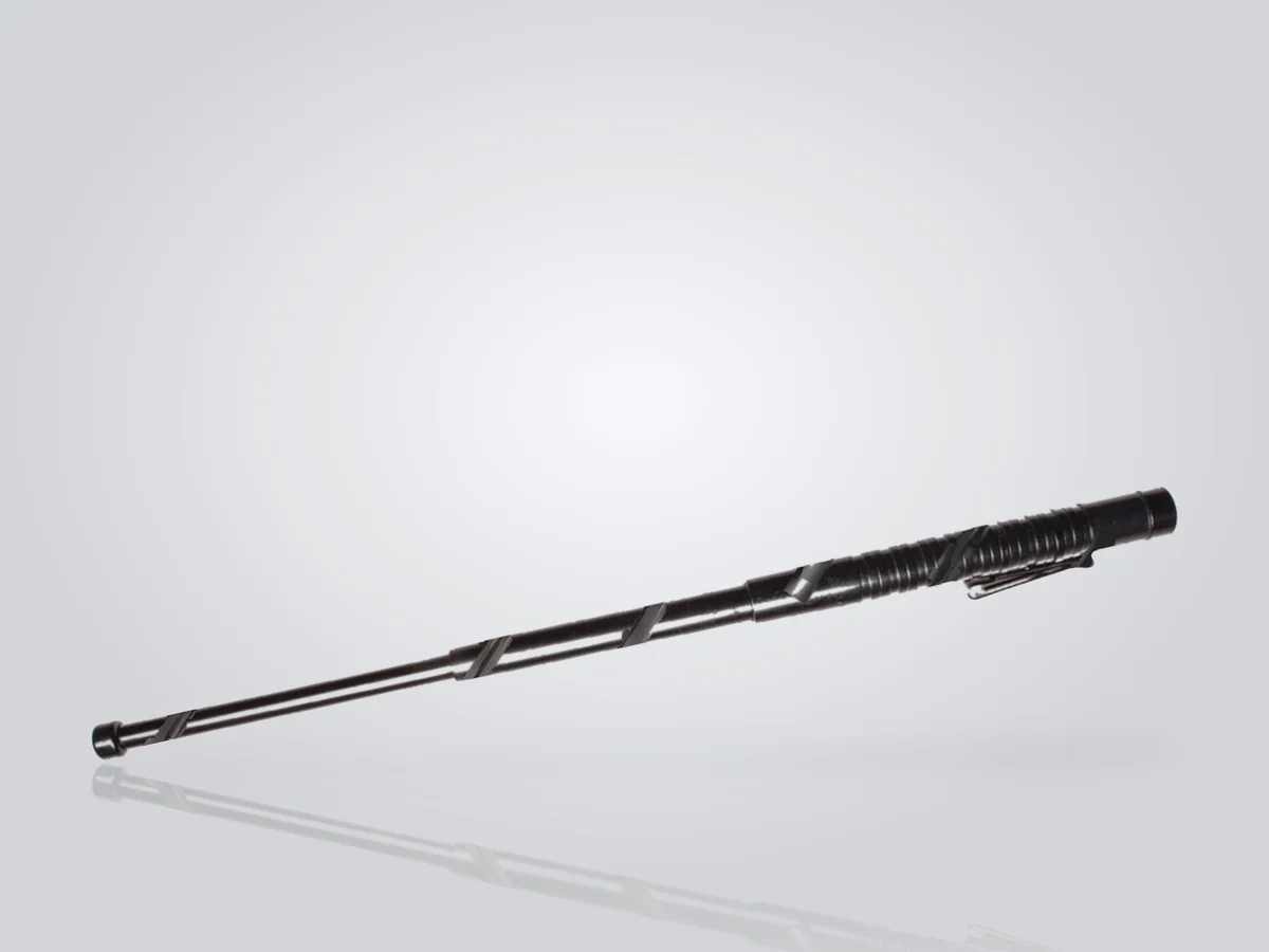 Matraque télescopique ESP 40,5 cm en acier trempé noir, déployée