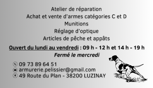 Photo armurerie Armurerie Pelissier a Luzinay - 2